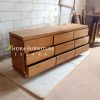 buffet tv bahan full kayu jati modern minimalis