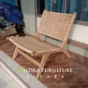 kursi teras santai minimalis rotan, kursi kayu jati rotan jepara