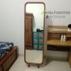 standing-mirror-gantungan-jas-cm06-3 standing mirror + gantungan jas minimalis modern bahan kayu jati