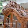 Almari Model Classic Ukir, Almari Classic Antik 2 Pintu 2 Laci Jati