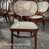 Kursi Makan Kayu Jati Rotan Mata Ayam