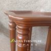Nakas Kaki Bubut Classic Jepara Mahogany, Meja Nakas Klasik Mahoni