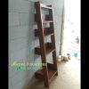 Rak Sandar Dinding Serbaguna, Rak Souvenir Kayu Jati, Rak Dapur