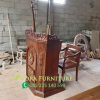 Set Mimbar Khutbah (Podium + Kursi + Tongkat) Bahan Full Kayu Jati