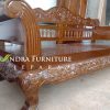 Bangku Ukiran Klasik Kayu Jati, Bale-Bale Kaki Macan Chippendale Ukir A