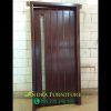 pintu rumah beserta kusen kayu jati minimalis variasi kaca