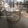 side table stainless gold, rangka side table stainless jari