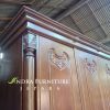 Almari Pakaian 3 Pintu Kayu Jati Model Ukir Peluru Berkualitas