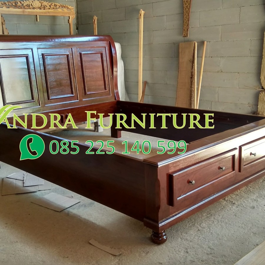 Tempat Tidur/Dipan Minimalis Full Kayu Jati Jepara