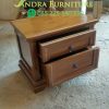 nakas-minimalis-2-laci-kayu-jati-nk10-3 Nakas Minimalis 2 Laci, Bedside Table Kayu Jati