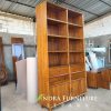 Almari Partisi Modern Minimalis, Almari Pajangan Rak Buku Laci Jati