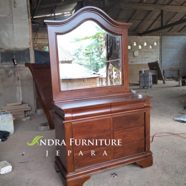 Meja Rias Kayu Jati Minimalis | Meja Konsul Klasik