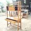 rak buku kayu jati,meja kantor, meja belajar minimalis laci dan pintu