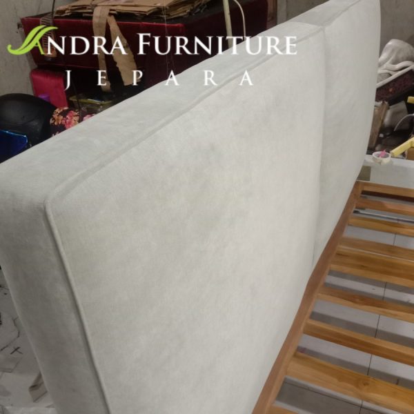 dipan modern, divan minimalis rangka jati tempat tidur full jok