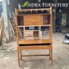 rak buku kayu jati,meja kantor, meja belajar minimalis laci dan pintu