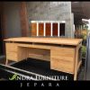 meja kantor kayu jati minimalis modern meja direktur meja manager