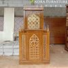 Mimbar masjid,mimbar khutbah, mimbar jati minimalis besar 100x150x238
