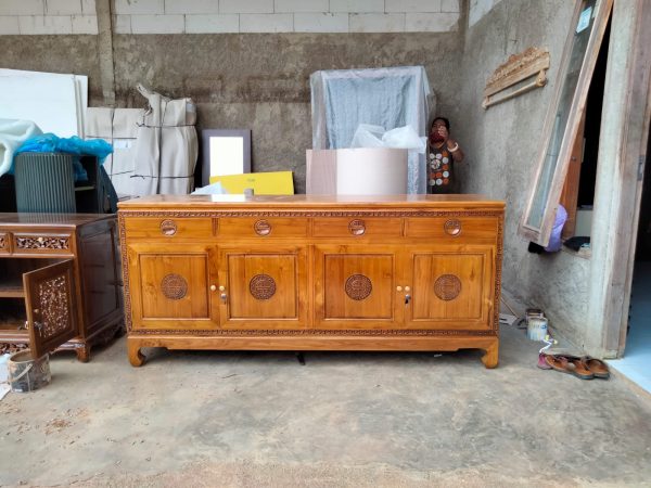 meja tv jati, credenza kayu jati ukir buffet hongkong tinggi maksimal custom