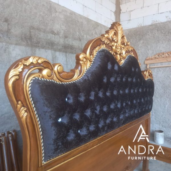 Dipan Kayu Jati tempat tidur kayu jati headboard dan foot board jok sofa