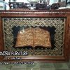 Kaligrafi Asmaul husna Dan Ayat Kursi Kayu Jati