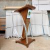 Podium Mimbar Tiang Stainless Minimalis Rangka Kayu Jati Grade Bagus