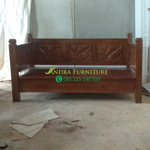 Bale Bale Ukiran Daun, Bale Bale Besar, Bangku Besar Kayu Jati