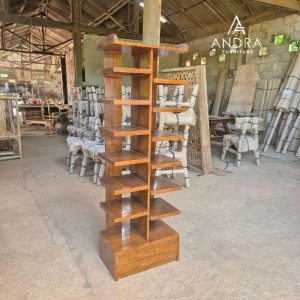 Rak Sepatu Kayu Jati Rak Pot Bunga Kayu Jati Minimalis