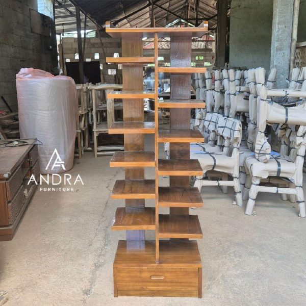 Rak Sepatu Kayu Jati Rak Pot Bunga Kayu Jati Minimalis