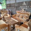 kursi sofa tamu sultan bahan kayu jati set 3211+meja,sofa sultan mewah