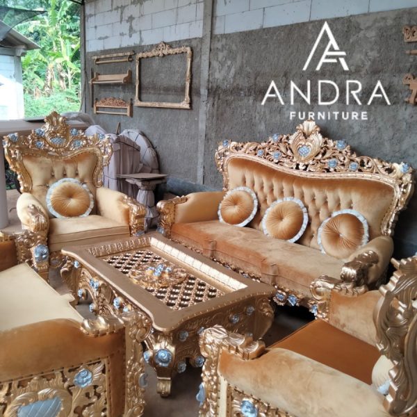 kursi sofa tamu sultan bahan kayu jati set 3211+meja,sofa sultan mewah