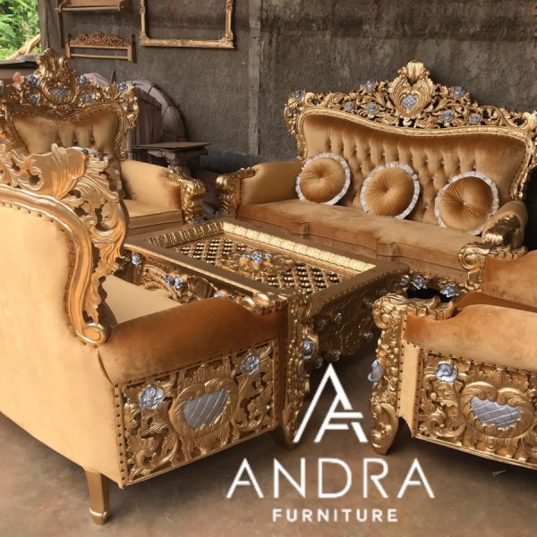 kursi sofa tamu sultan bahan kayu jati set 3211+meja,sofa sultan mewah