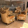 kursi sofa tamu sultan bahan kayu jati set 3211+meja,sofa sultan mewah