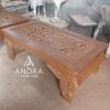 Meja Tamu Klasik Kayu Jati Andra Furniture Ukiran Nutup