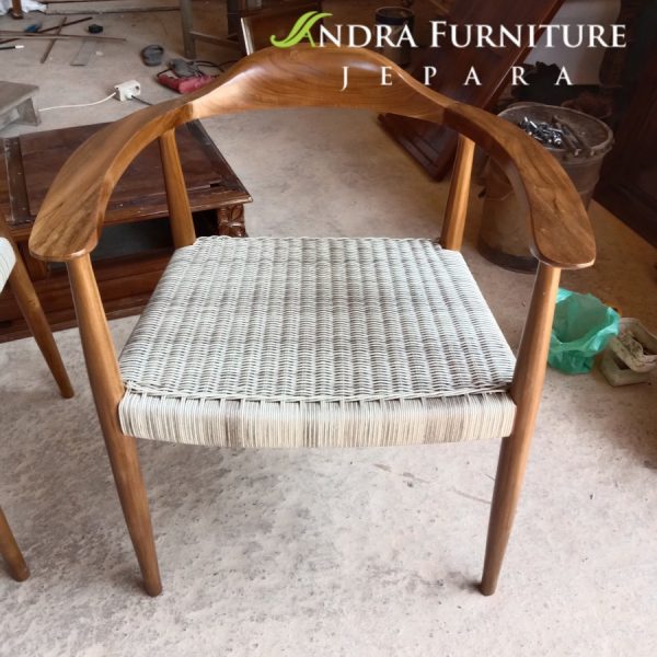 Kursi Makan Rotan Sintetis Sofa Kursi Makan Unik Minimalis Kayu Jati