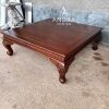 Meja Sofa Tamu Bahan Kayu Jati Ukir Full Blok Papan