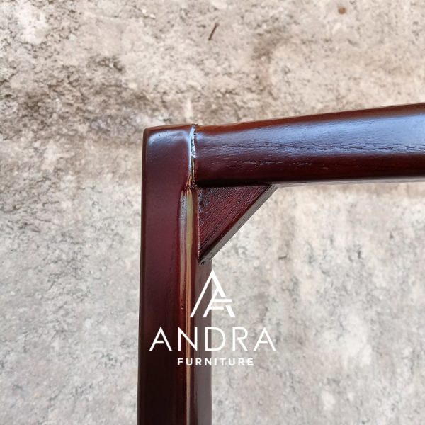 gantungan baju gantungan gamis minimalis modern 1 tiang kayu jati