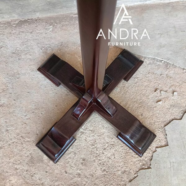 gantungan baju gantungan gamis minimalis modern 1 tiang kayu jati