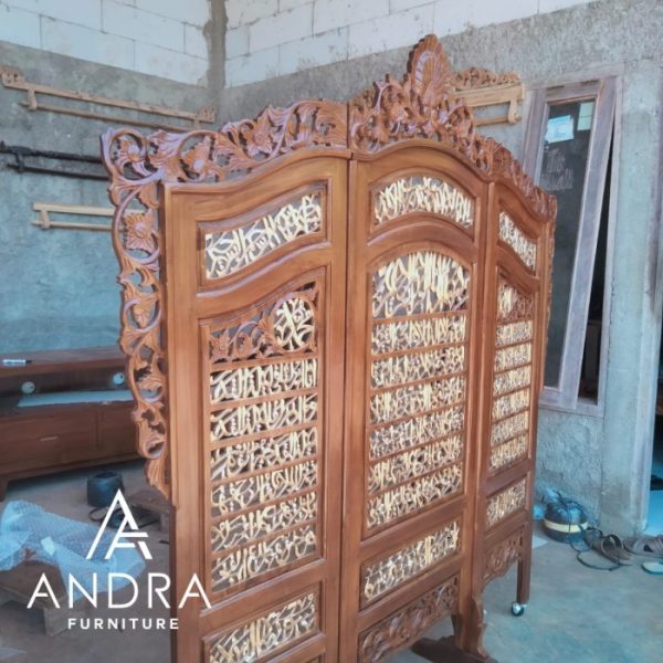 685e5669-a923-443b-89a2-fb17f2ee1669 sketsel kayu jati ukir ayat kursi, alfatihah, alqadr sketsel arab