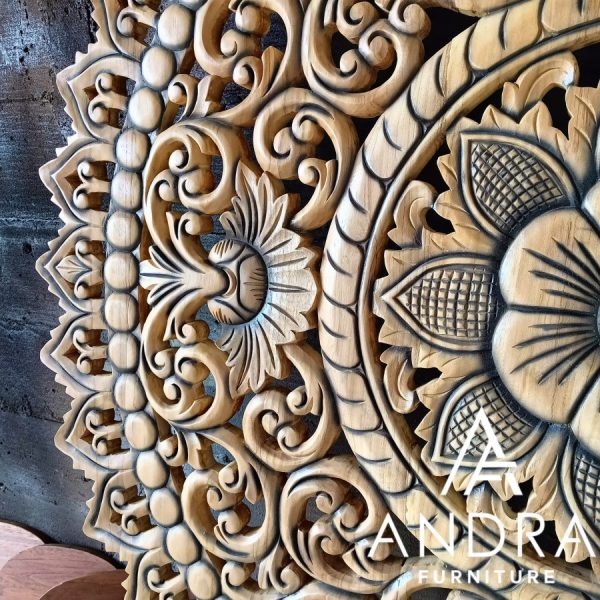 hiasan dinding ukir kayu jati, panel ukir hias bahan kayu jati