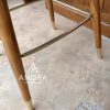 kursi bar minimalis modern, bar chair, kursi rangka jati ujung gold
