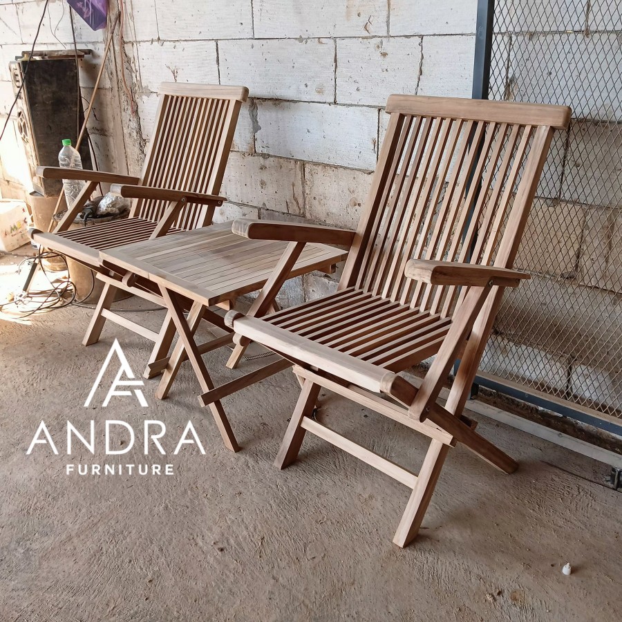 set kursi teras lipat, kursi lipat jati, kursi lipat, kursi pojok jati