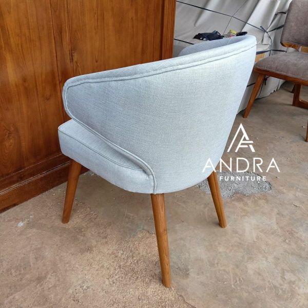 kursi makan unik rangka kayu jati modern minimalis