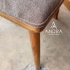 Kursi makan kayu jati sofa empuk sandaran unik kayu jati serbaguna kokoh berkuali