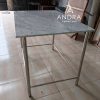 meja dapur kaki stainless include top marmer import carara