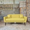sofa jati minimalis retro elegan dengan bahan kayu jati solid