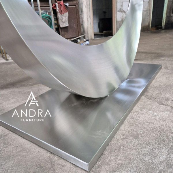 console table stainless, meja konsul stainless minimalis unik