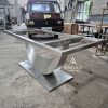 console table stainless, meja konsul stainless minimalis unik