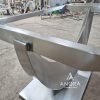 console table stainless, meja konsul stainless minimalis unik