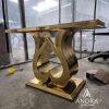 console table stainless love, meja konsul stainless model cinta