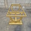 70b4d18b-f350-4481-b15f-aad84935f5cc rangka meja tamu bahan besi kaki lengkung oval gold berkualitas
